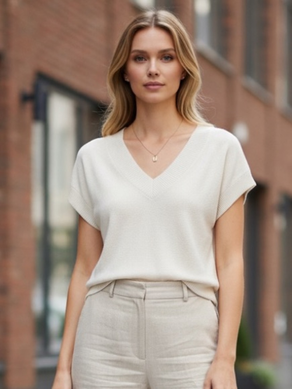 BODEN 100% White Linen Short Sleeve Lightweight Sweater Top Minimalist size 2